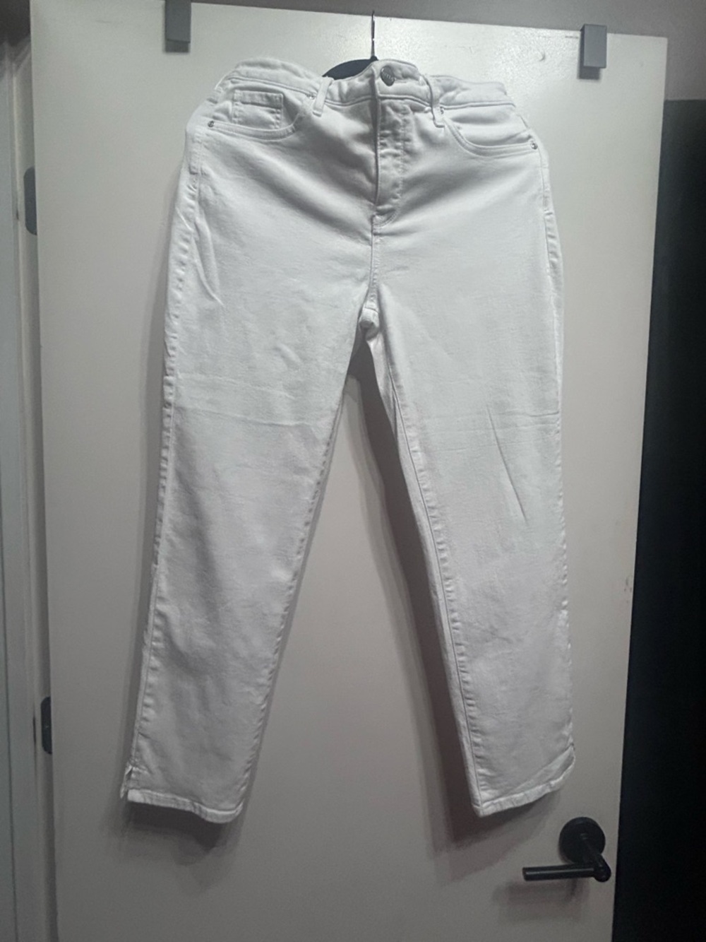 NYDJ White Cropped Ankle Jeans